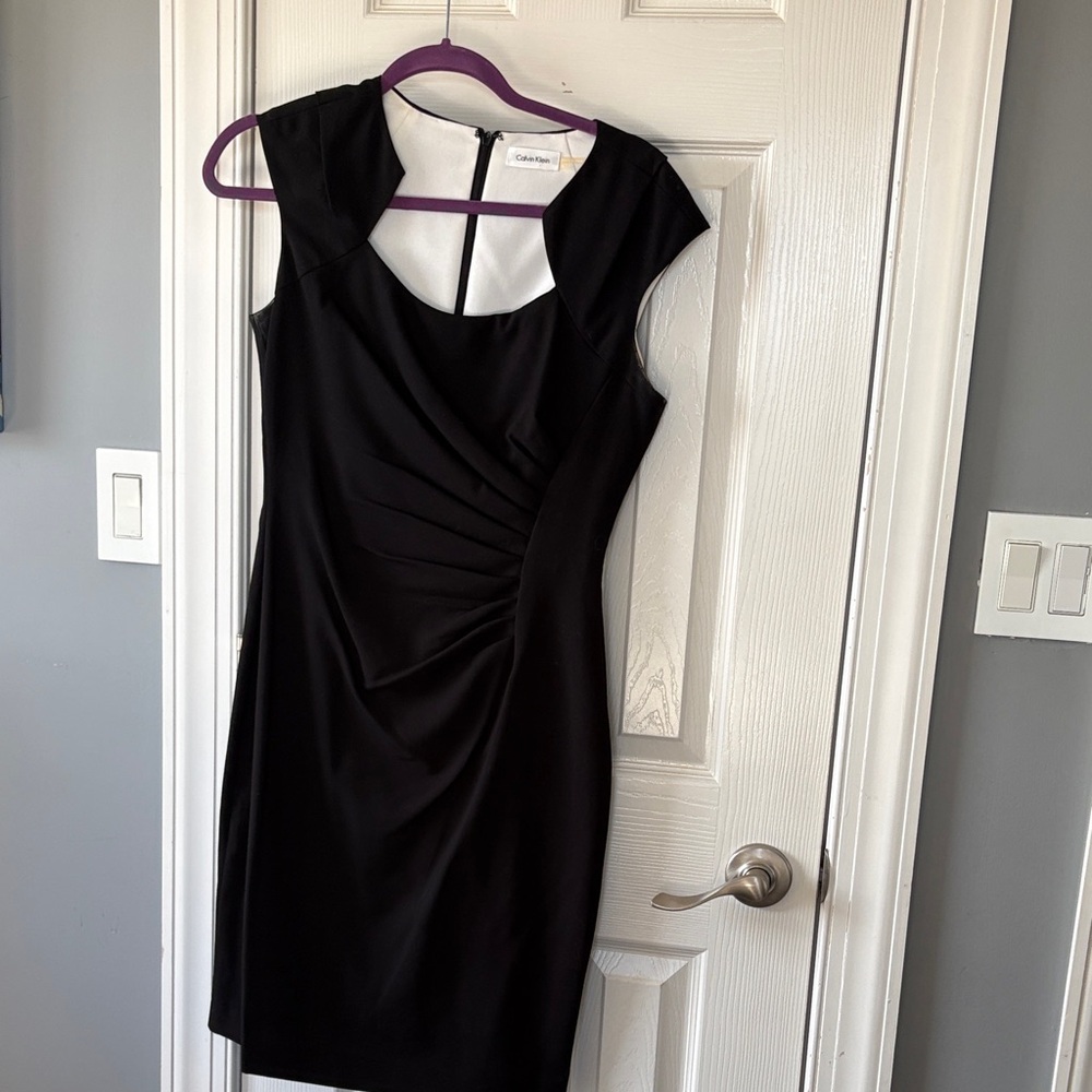Calvin Klein Sleek Black Mini Dress